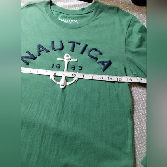 Nautica Shirt Youth Boys Size L(14-16) Green - Picture 5 of 6